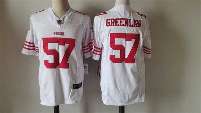 Mens San Francisco 49ers #57 Dre Greenlaw White 2024 F.U.S.E. Vapor Untouchable Limited Stitched Football Jersey->san francisco 49ers->NFL Jersey